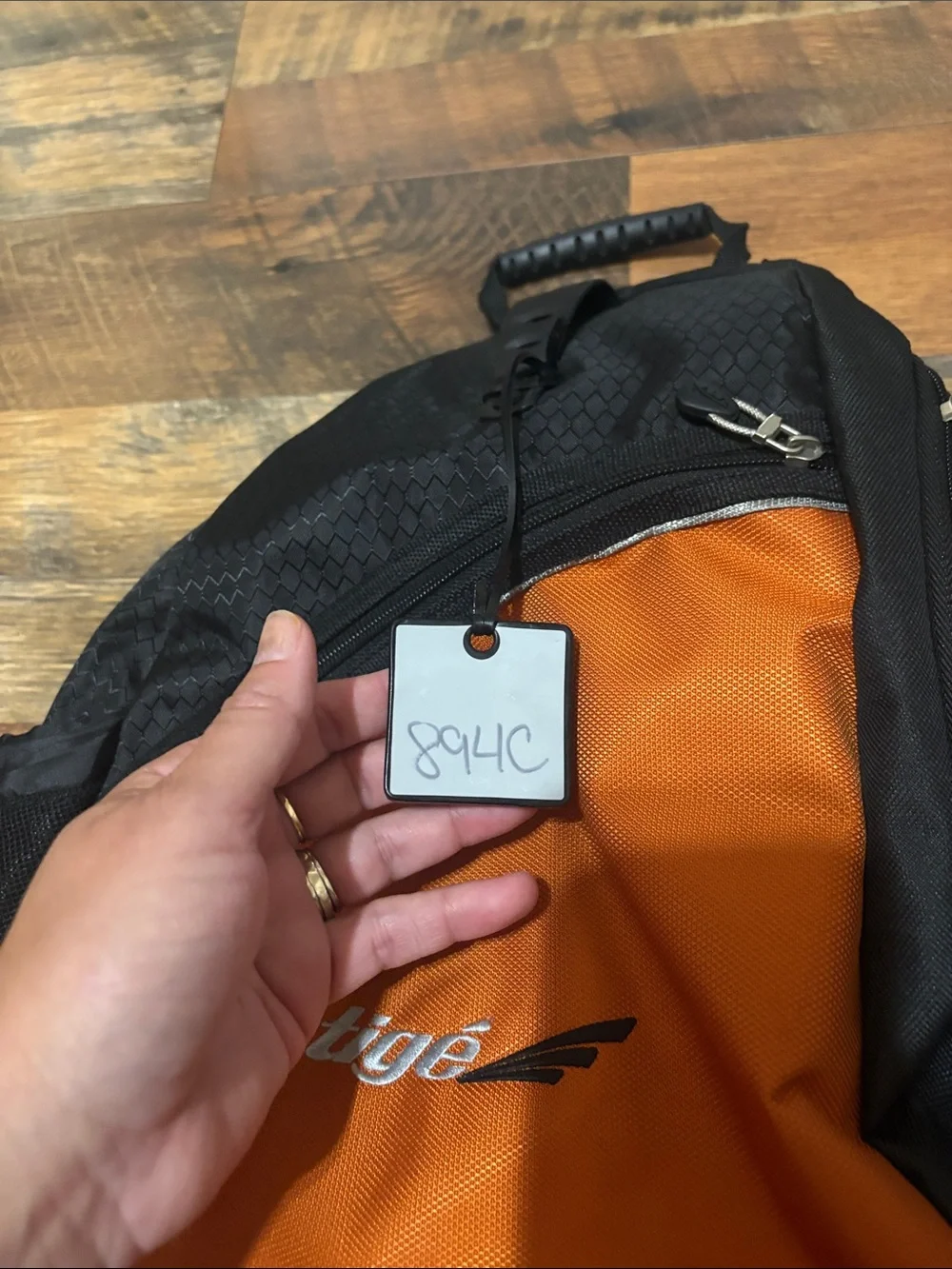 Tigé boats branded promotional single strap backpack